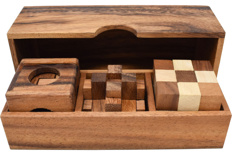 木製パズル3個セットの画像