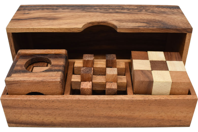 木製パズル3個セットの画像