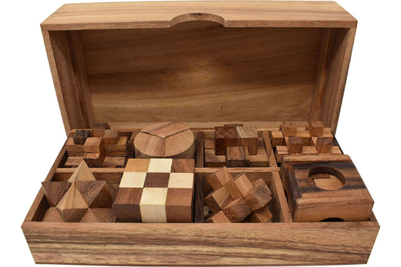 木製パズル8個セットの画像