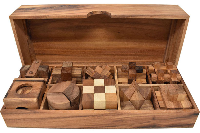 木製パズル10個セットの画像