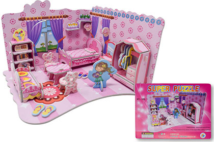 ペーパークラフトかわいいお部屋の画像