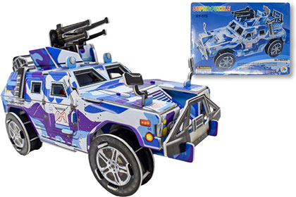 ペーパークラフトオフロードカーの画像