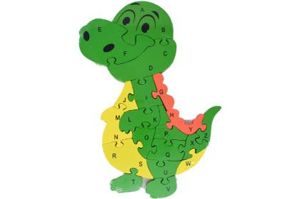 カラフルパズル恐竜の画像